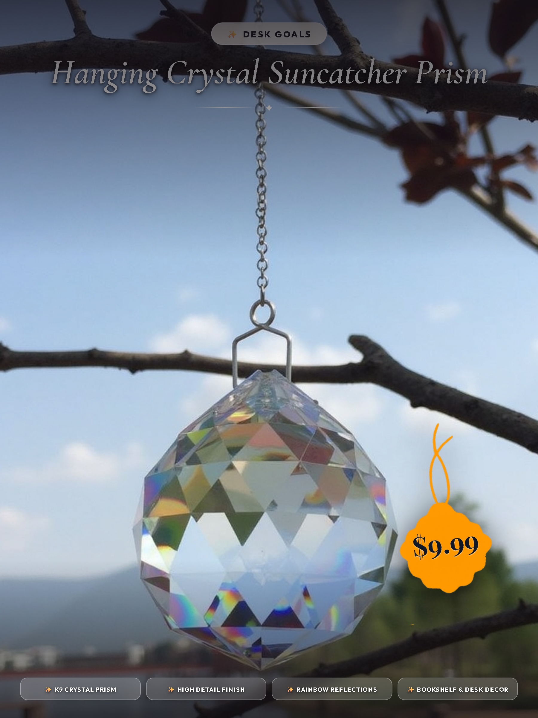 Crystal Prism Window Suncatcher